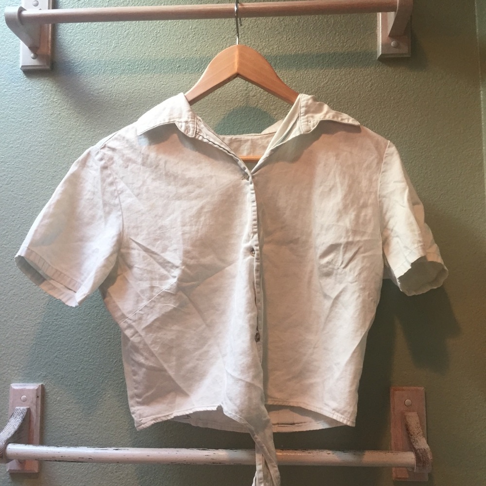 American Apparel Denim Crop Top